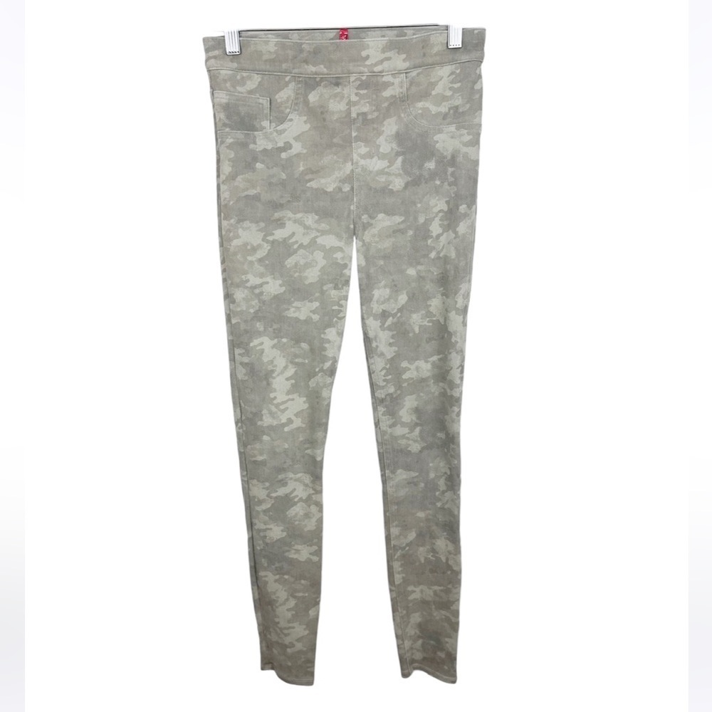 Spanx Jean-ish Ankle Legging Pants Stone Wash Camo